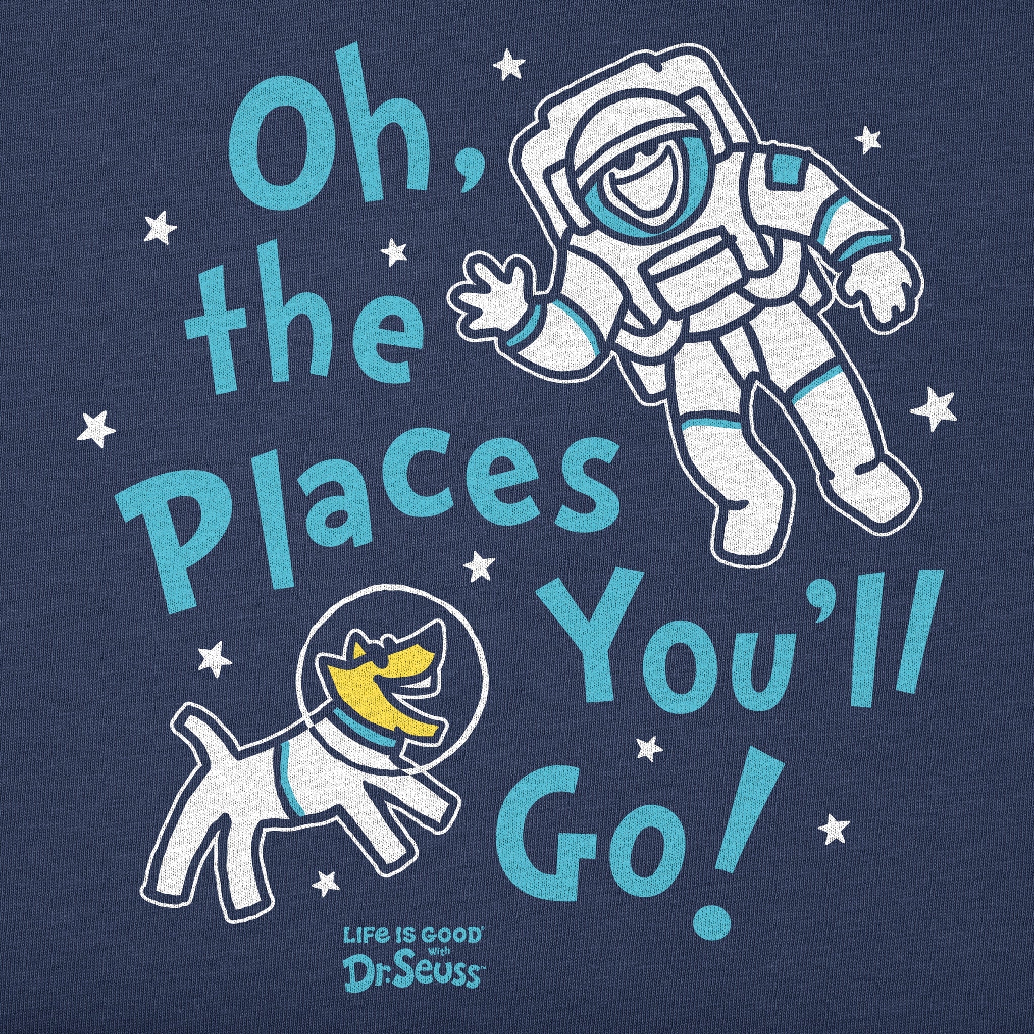Men's Oh the Places You'll Go Space Short Sleeve Tee