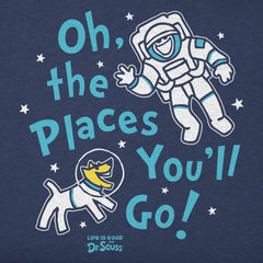 Men's Oh the Places You'll Go Space Short Sleeve Tee