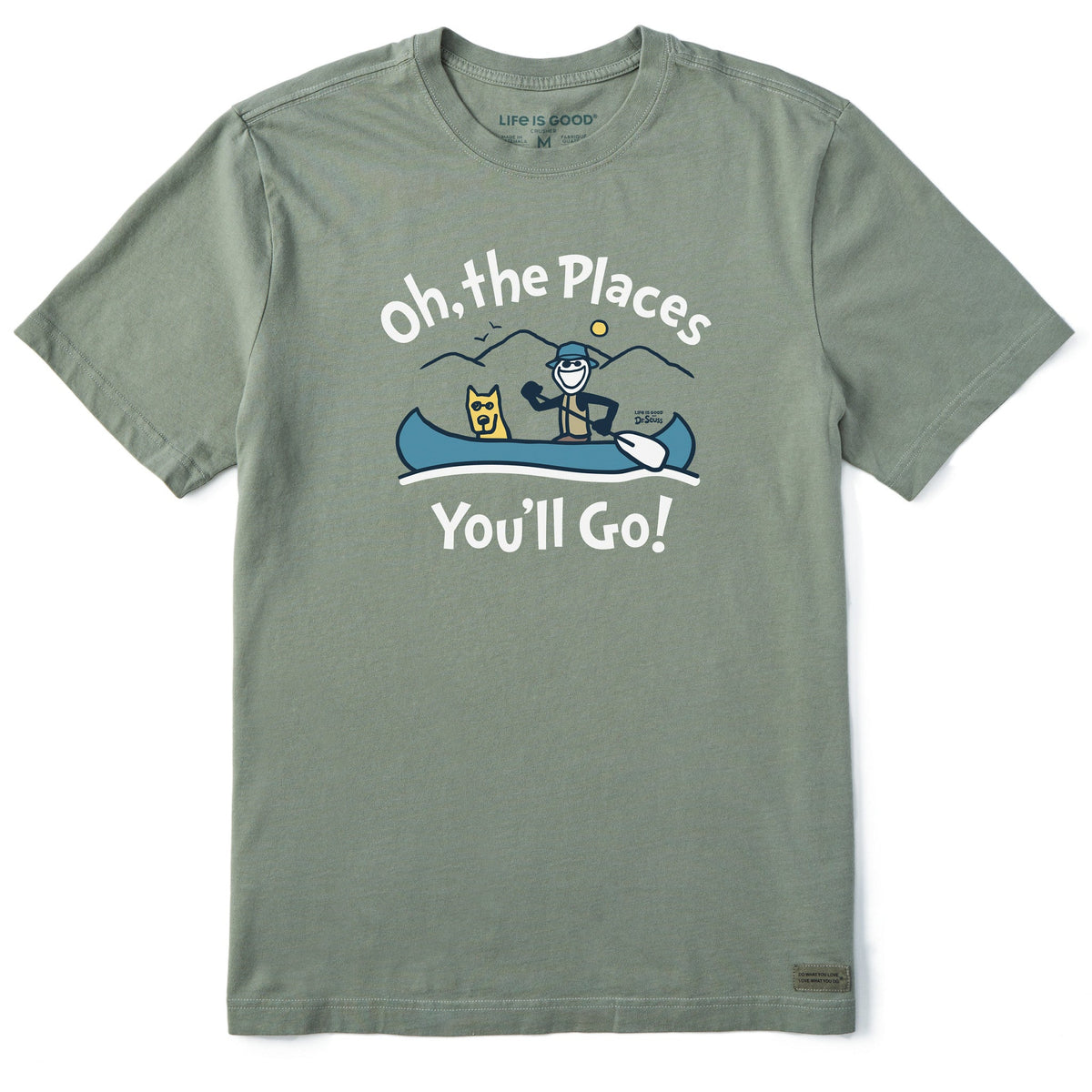 Men's Oh the Places You'll Go in a Canoe Short Sleeve Tee