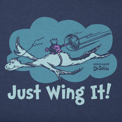 Women's Dr. Seuss Just Wing It Short Sleeve Tee