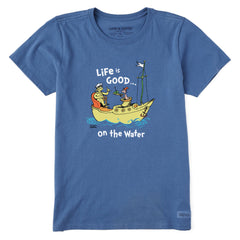 Women's Dr. Seuss Life is Good on the Water Short Sleeve Tee