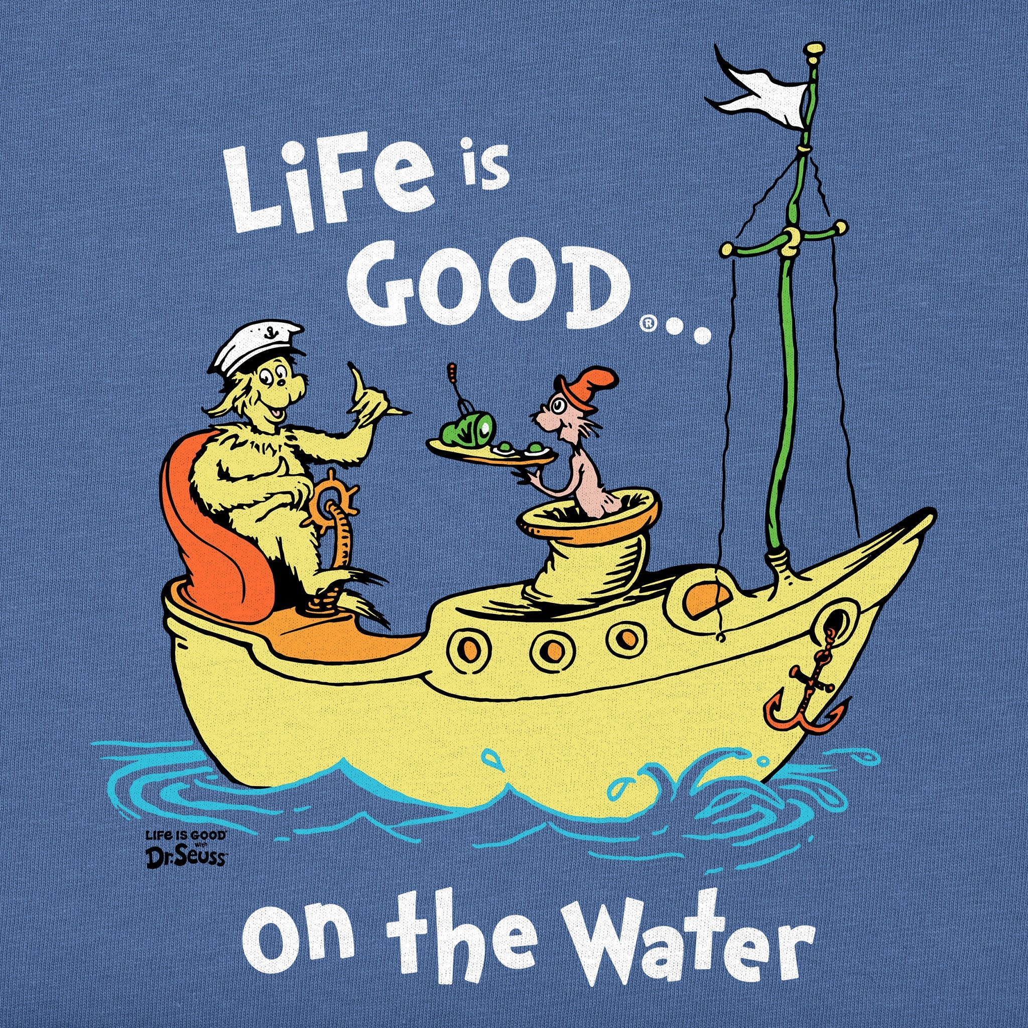 Women's Dr. Seuss Life is Good on the Water Short Sleeve Tee