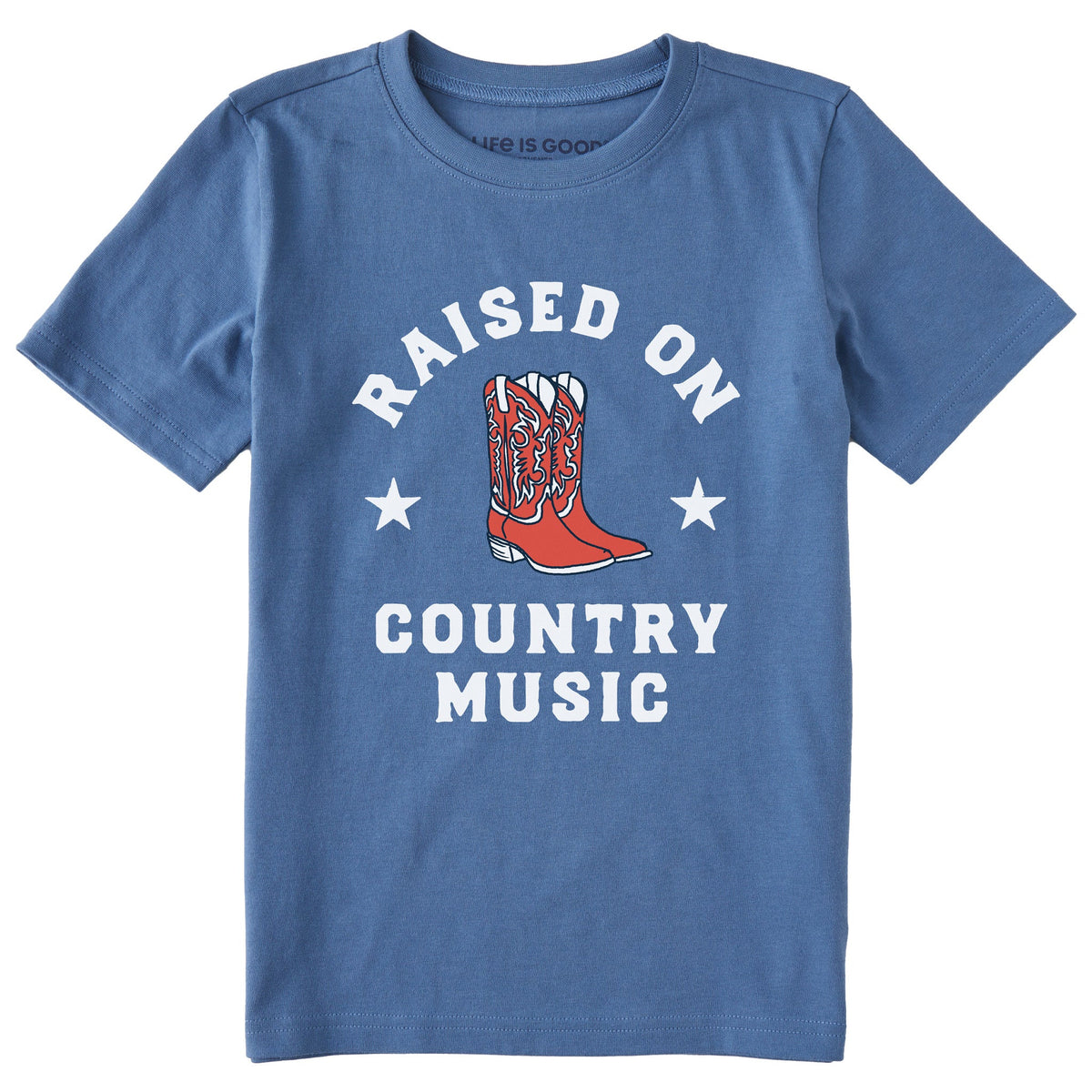 Kids Raised on Country Music Short Sleeve Crusher Tee