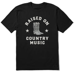 Men's Raised on Country Music Short Sleeve Tee