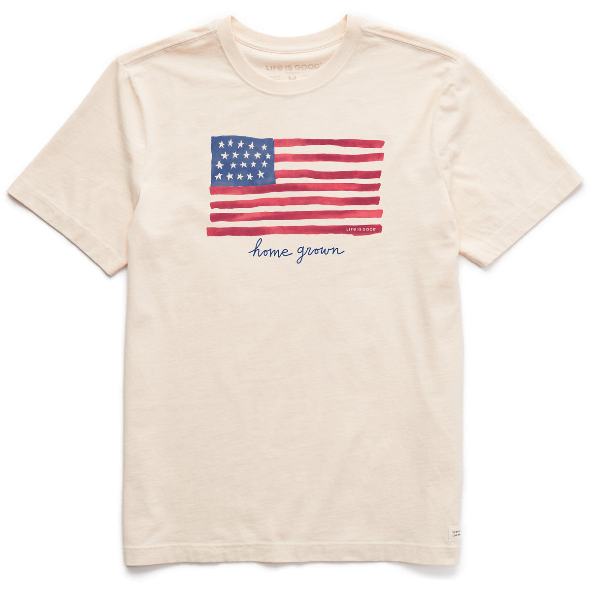 Men's Home Grown Flag Short Sleeve Crusher Tee