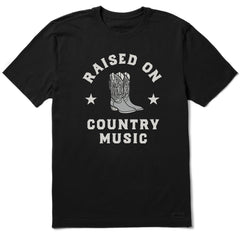 Men's Raised on Country Music Short Sleeve Tee
