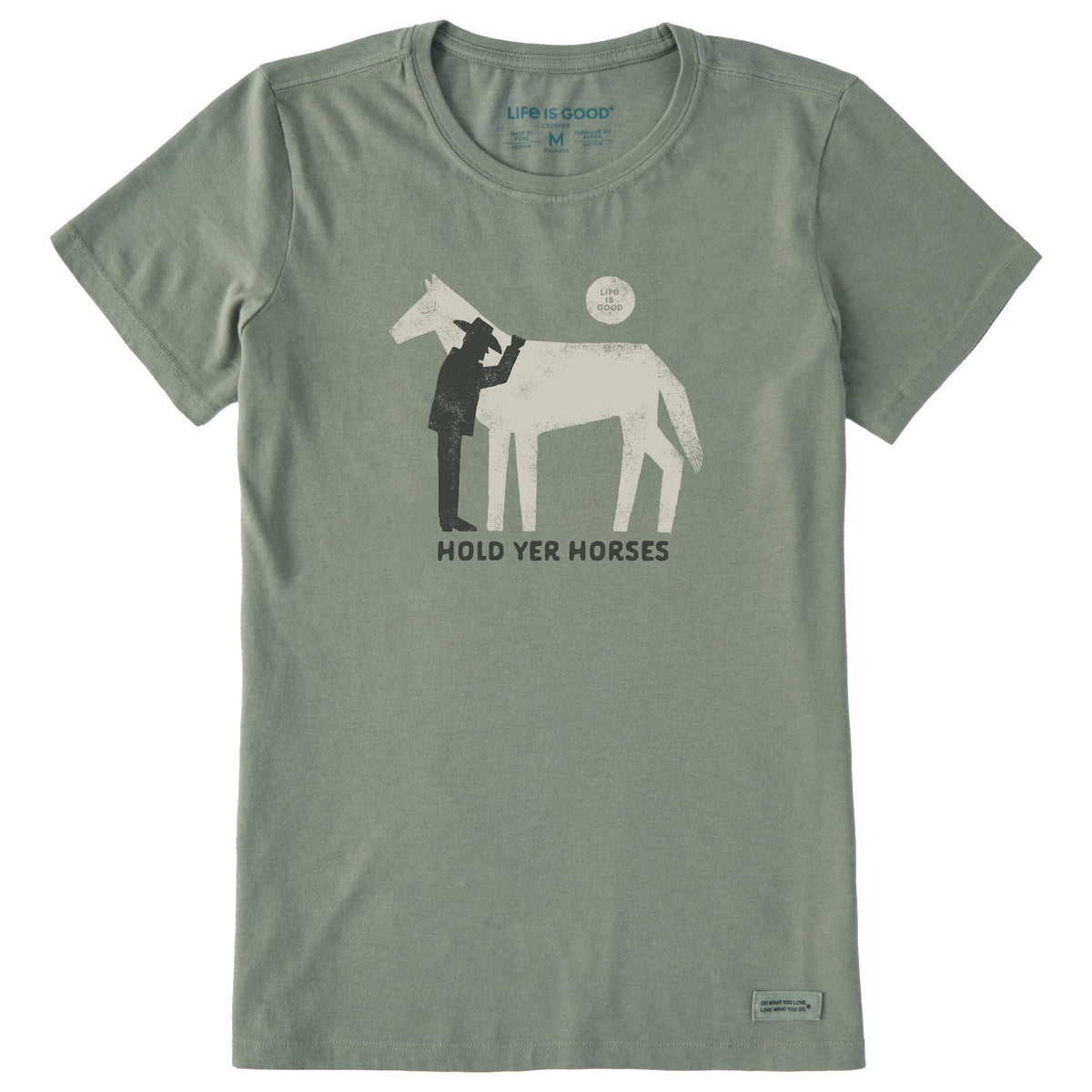 Women's Hold Yer Horses Cowboy Short Sleeve Crusher Tee