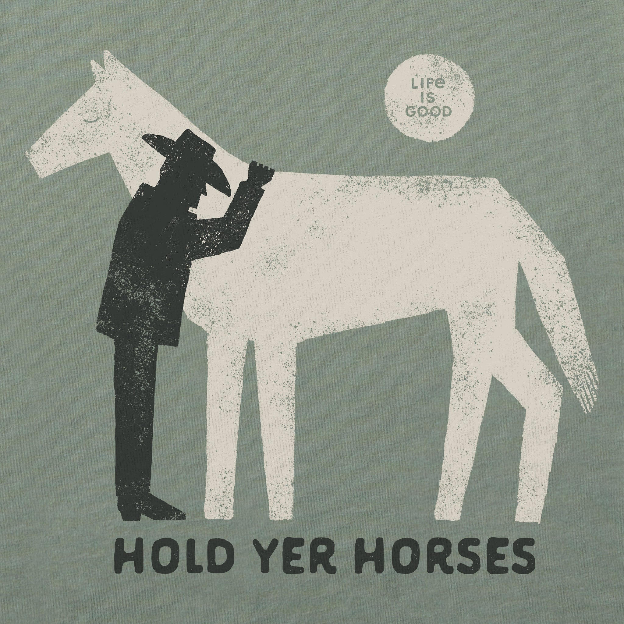 Women's Hold Yer Horses Cowboy Short Sleeve Crusher Tee