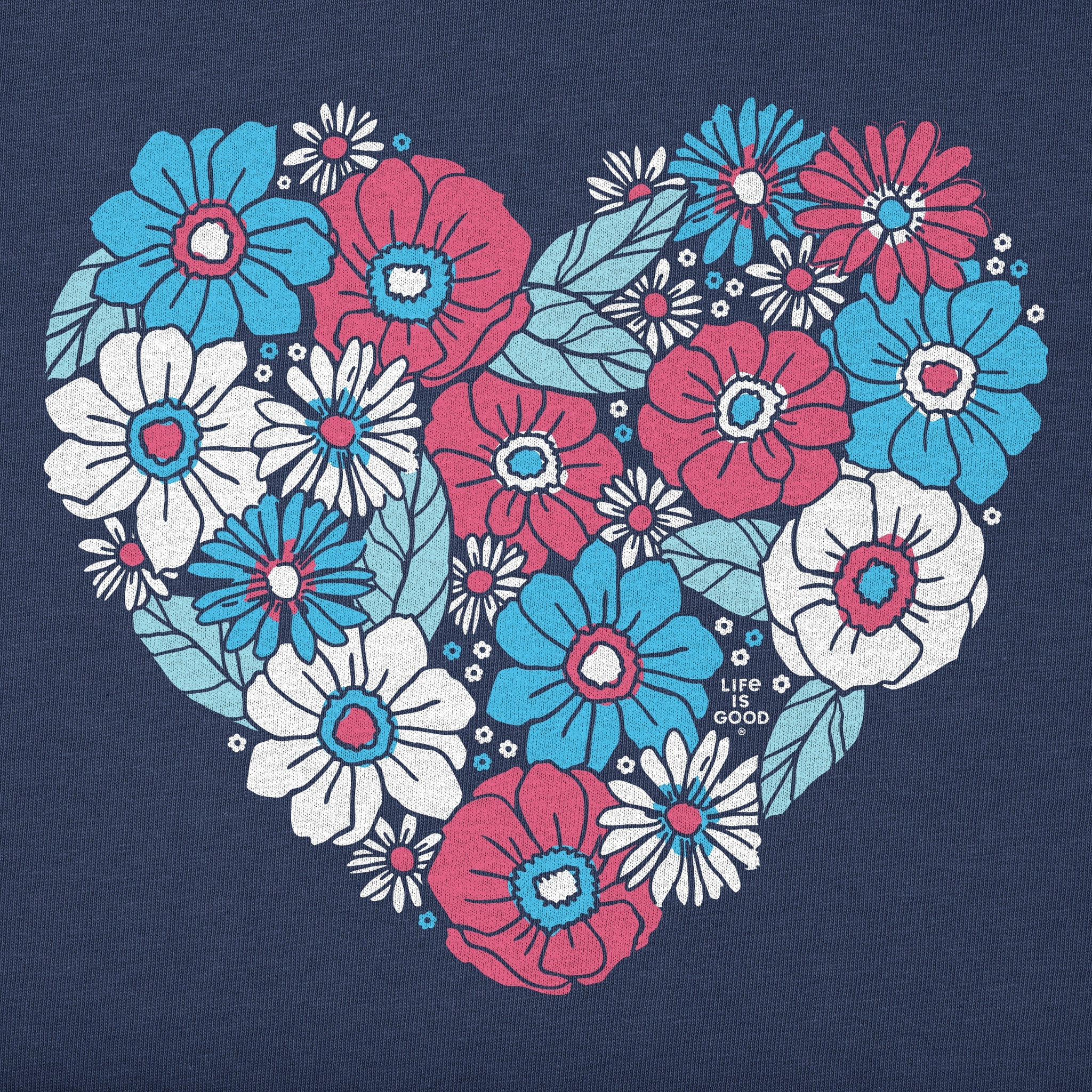 Women's American Flower Heart Crusher Tank