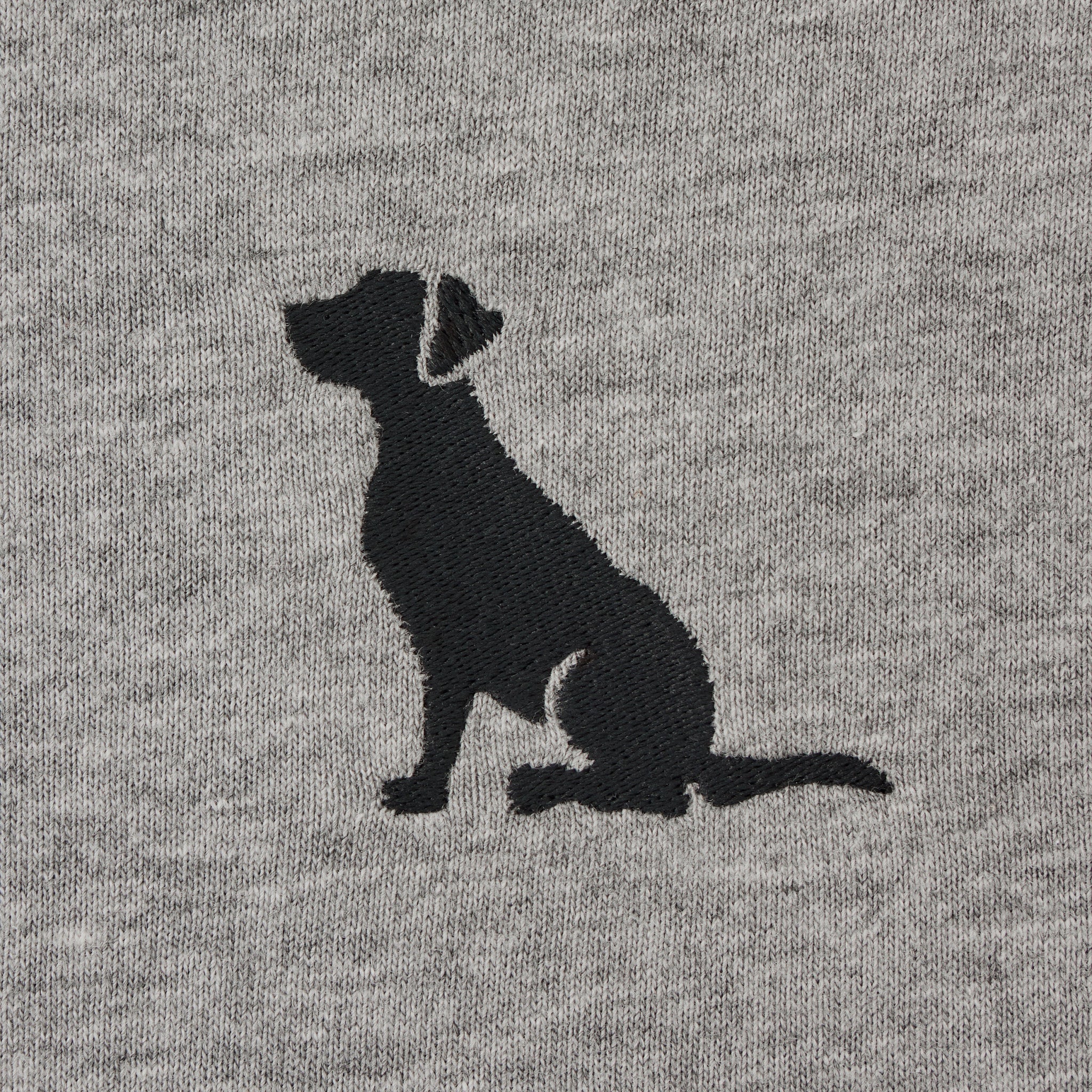 Men's Embroidered Sitting Dog Short Sleeve Crusher Tee