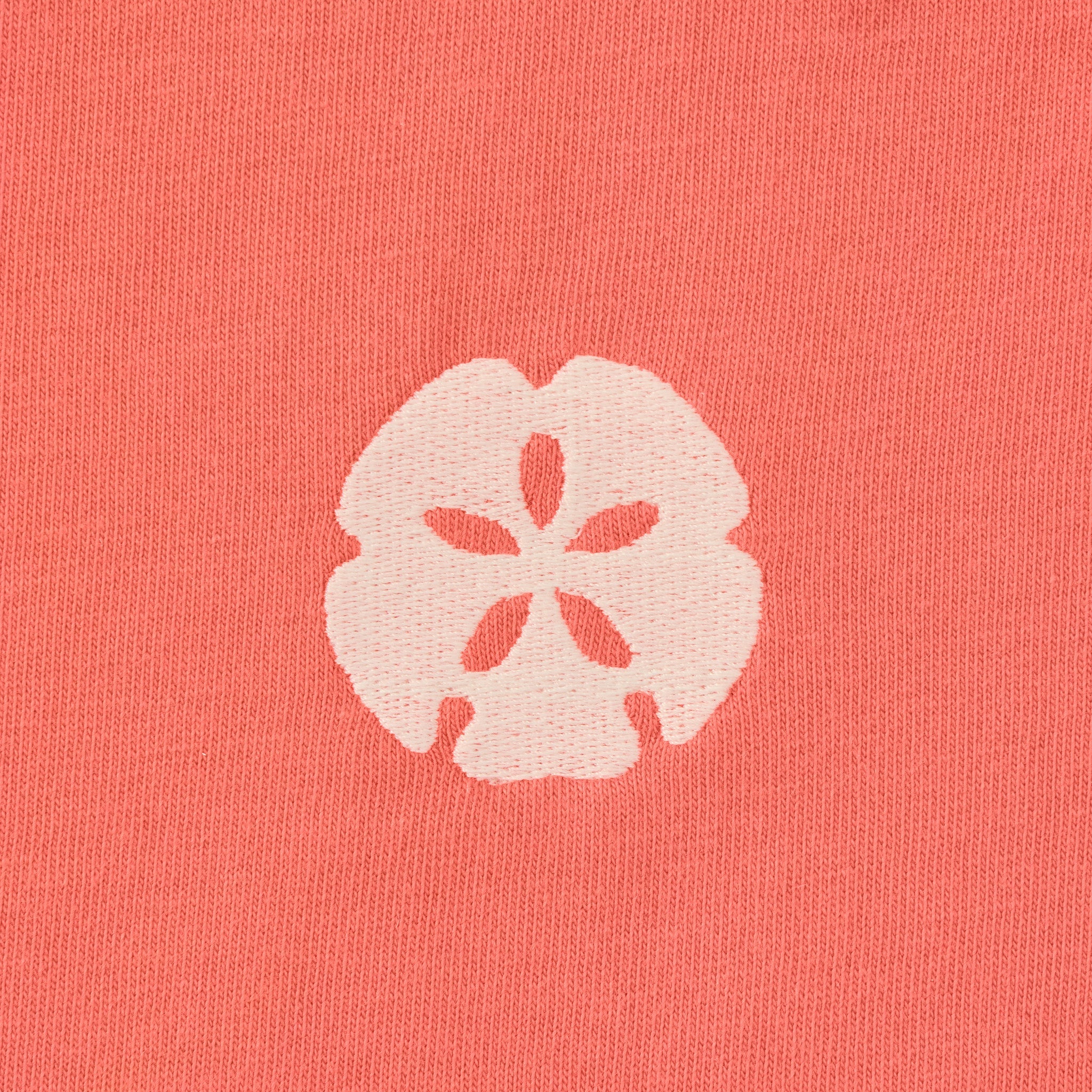 Women's Embroidered Sand Dollar Short Sleeve Crusher Boxy Tee