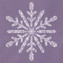Women's Contrast Snowflake Long Sleeve Crusher Vee