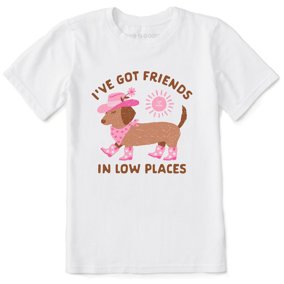 Kids Dachshund Friends Short Sleeve Crusher Tee