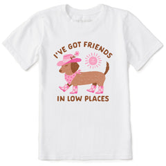 Kids Dachshund Friends Short Sleeve Crusher Tee