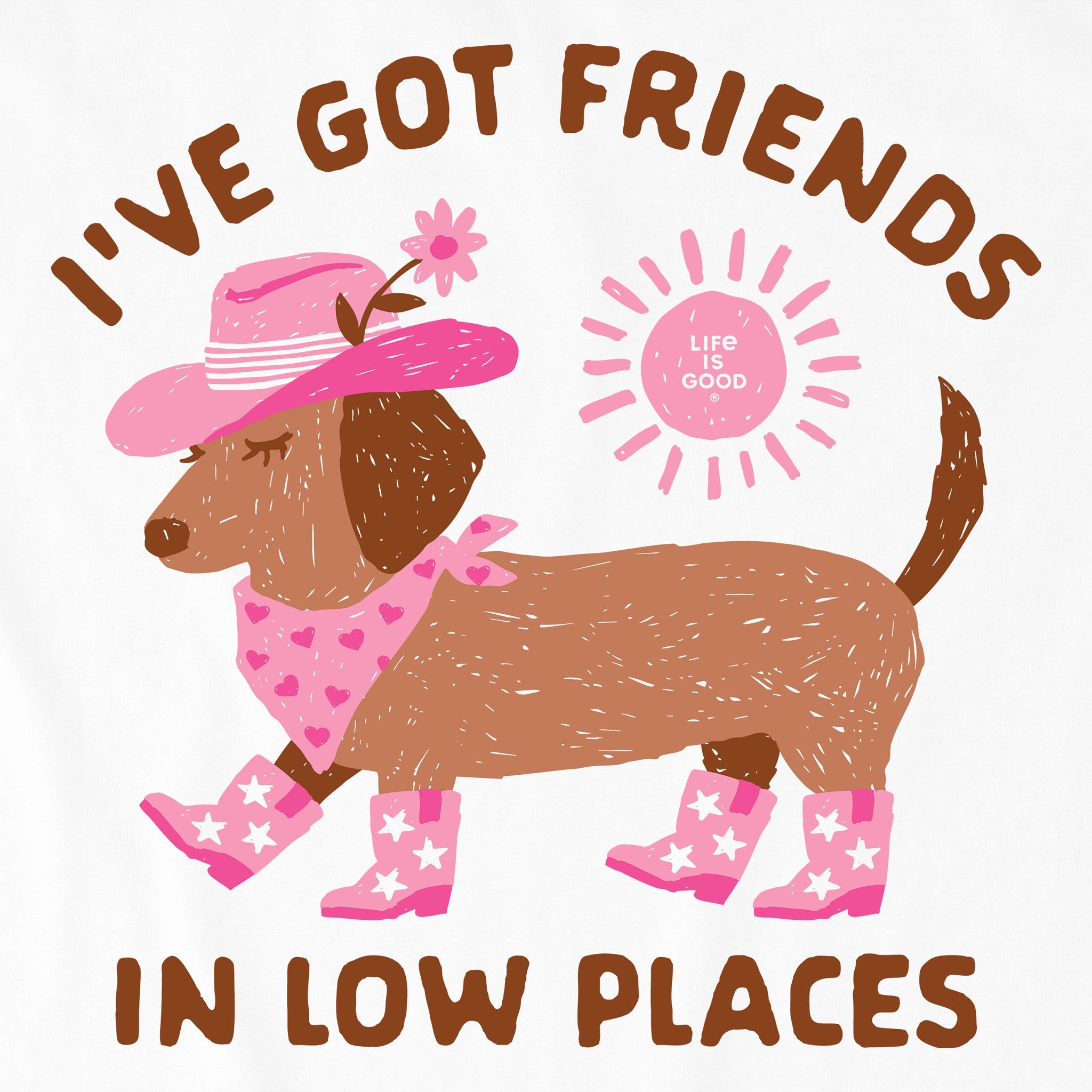 Kids Dachshund Friends Short Sleeve Crusher Tee