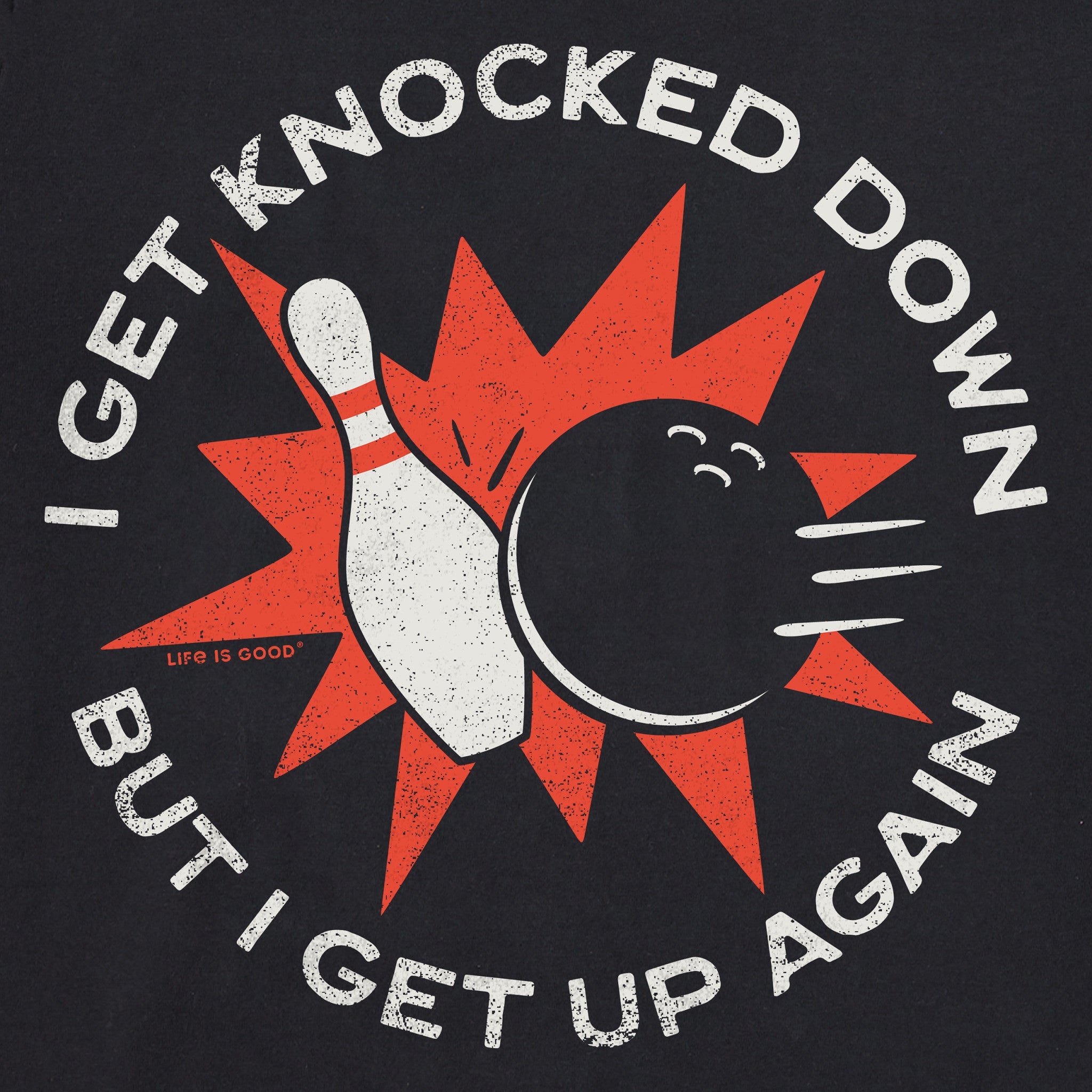 Women's I Get Knocked Down Short Sleeve Crusher Boxy Tee
