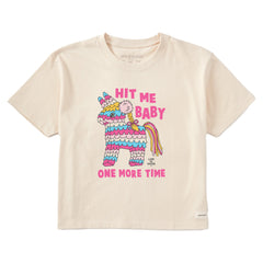 Women's Hit Me Baby One More Time Short Sleeve Crusher Boxy Tee
