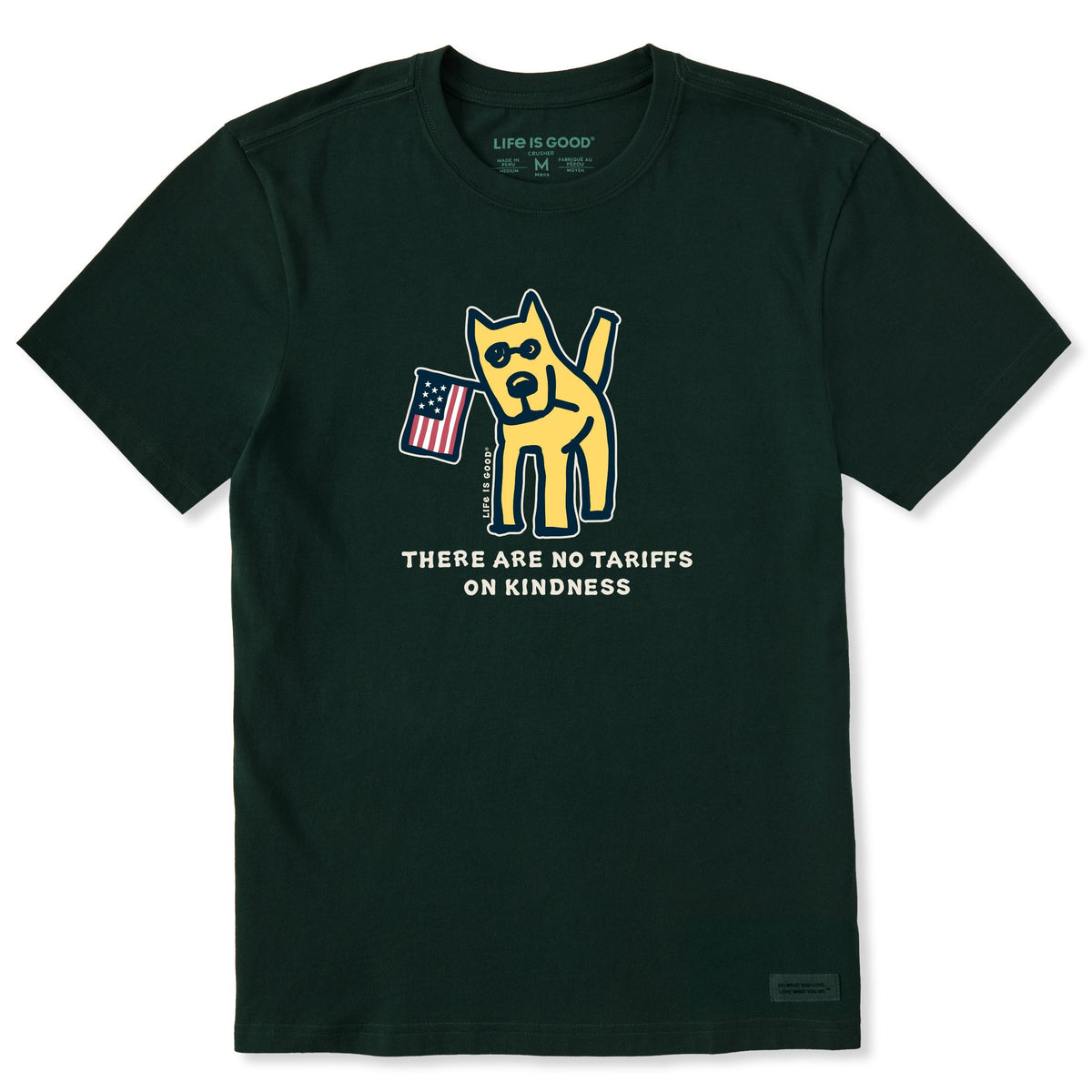 Men's No Tariffs on Kindness Rocket Short Sleeve Crusher Tee