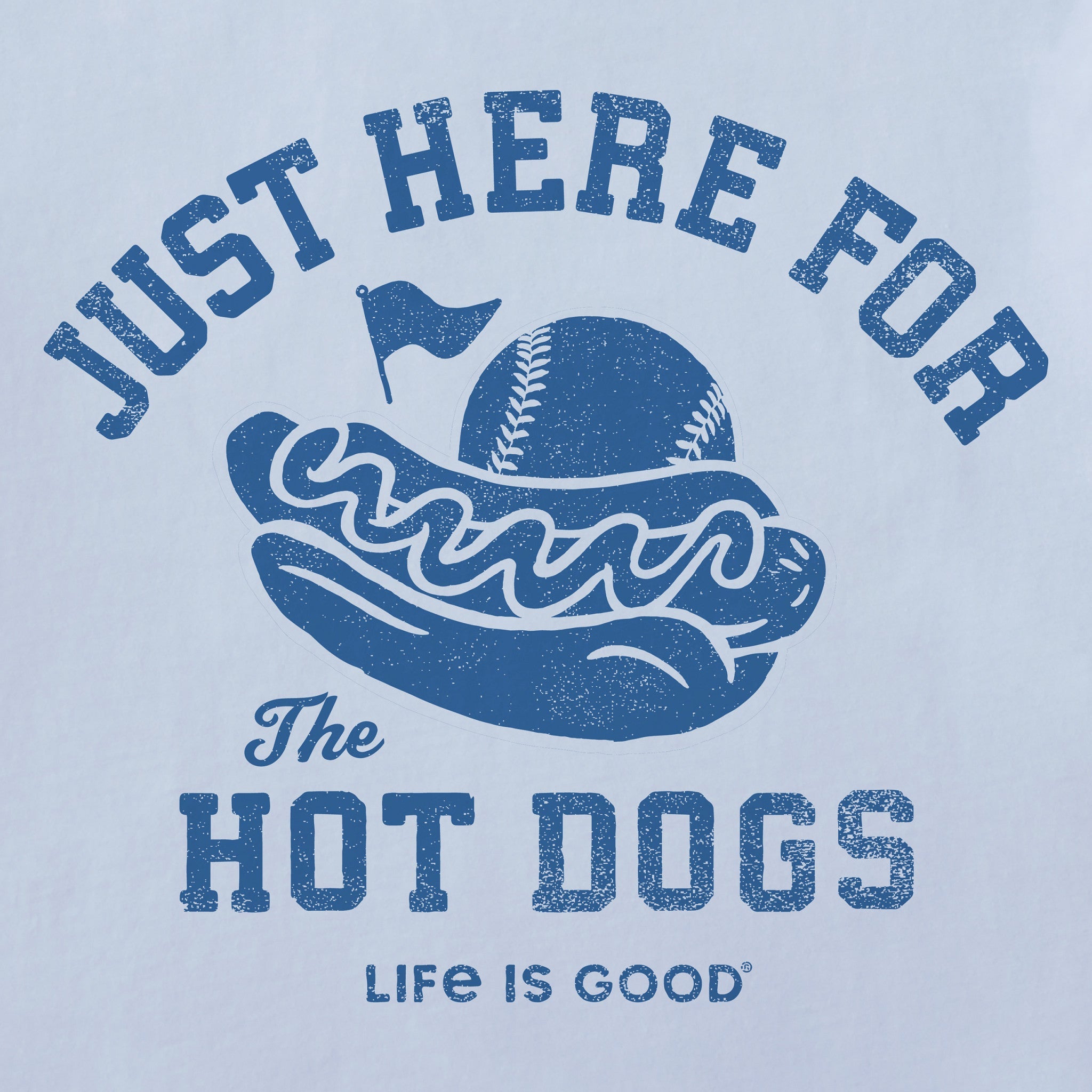 Women's Here for the Hot Dogs Baseball Short Sleeve Crusher Boxy Tee