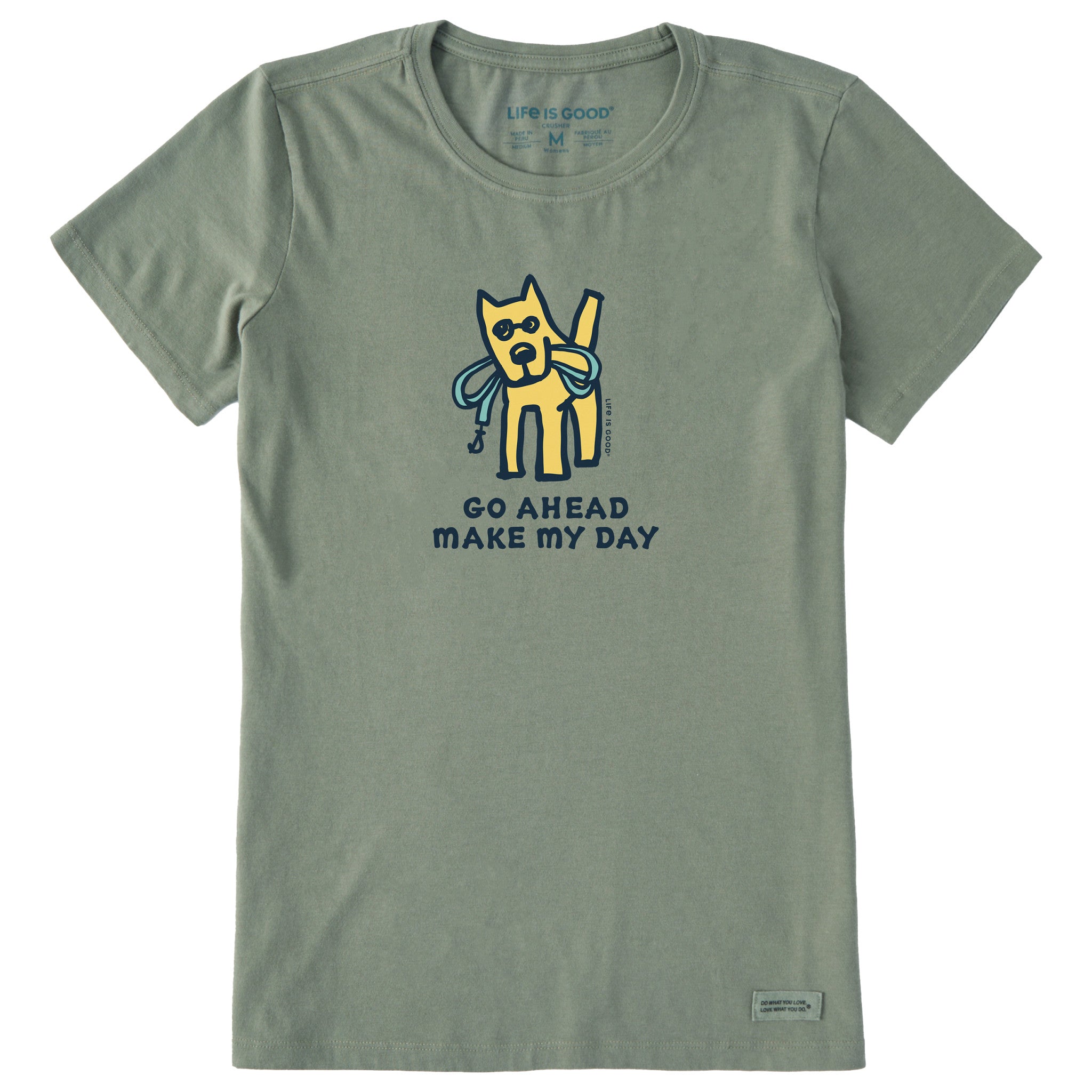 Women's Go Ahead Make My Day Short Sleeve Crusher Tee