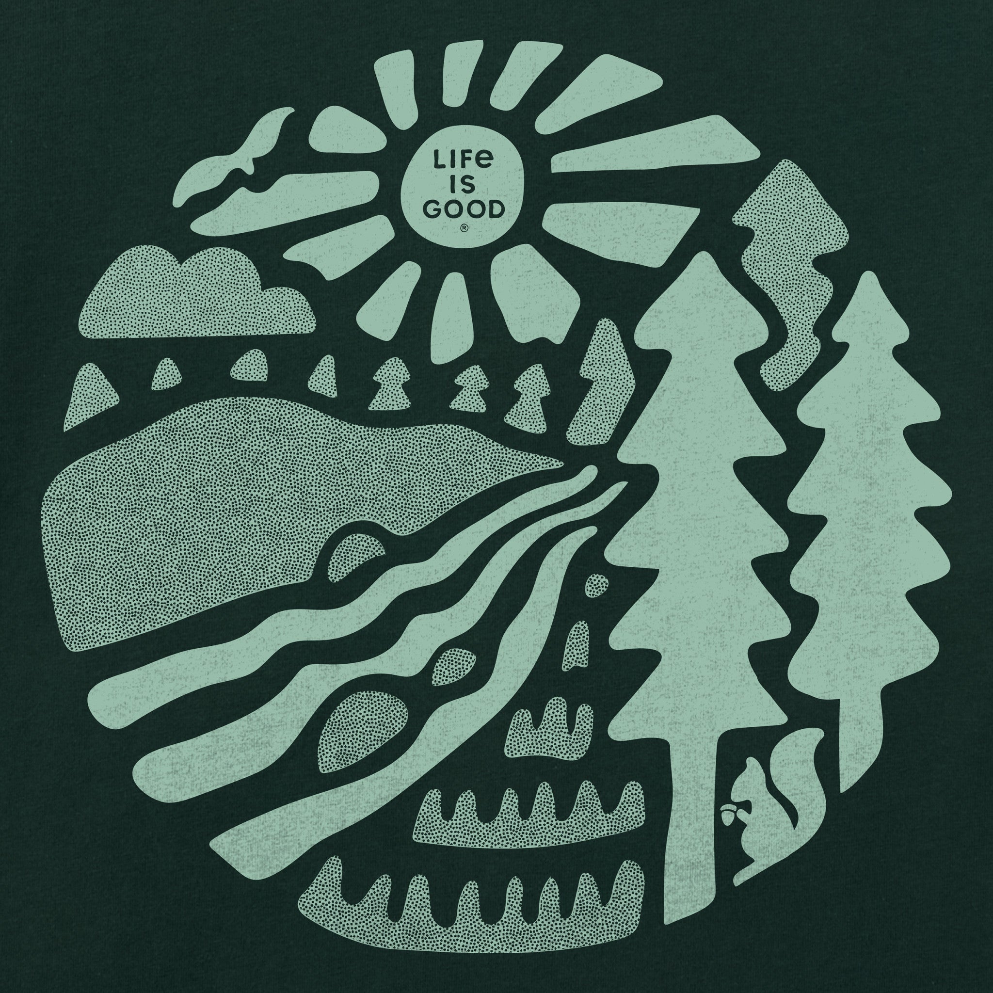 Men's Mountain Stream Short Sleeve Crusher Tee