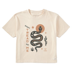 Women's Don't Tread on Me Short Sleeve Crusher Boxy Tee