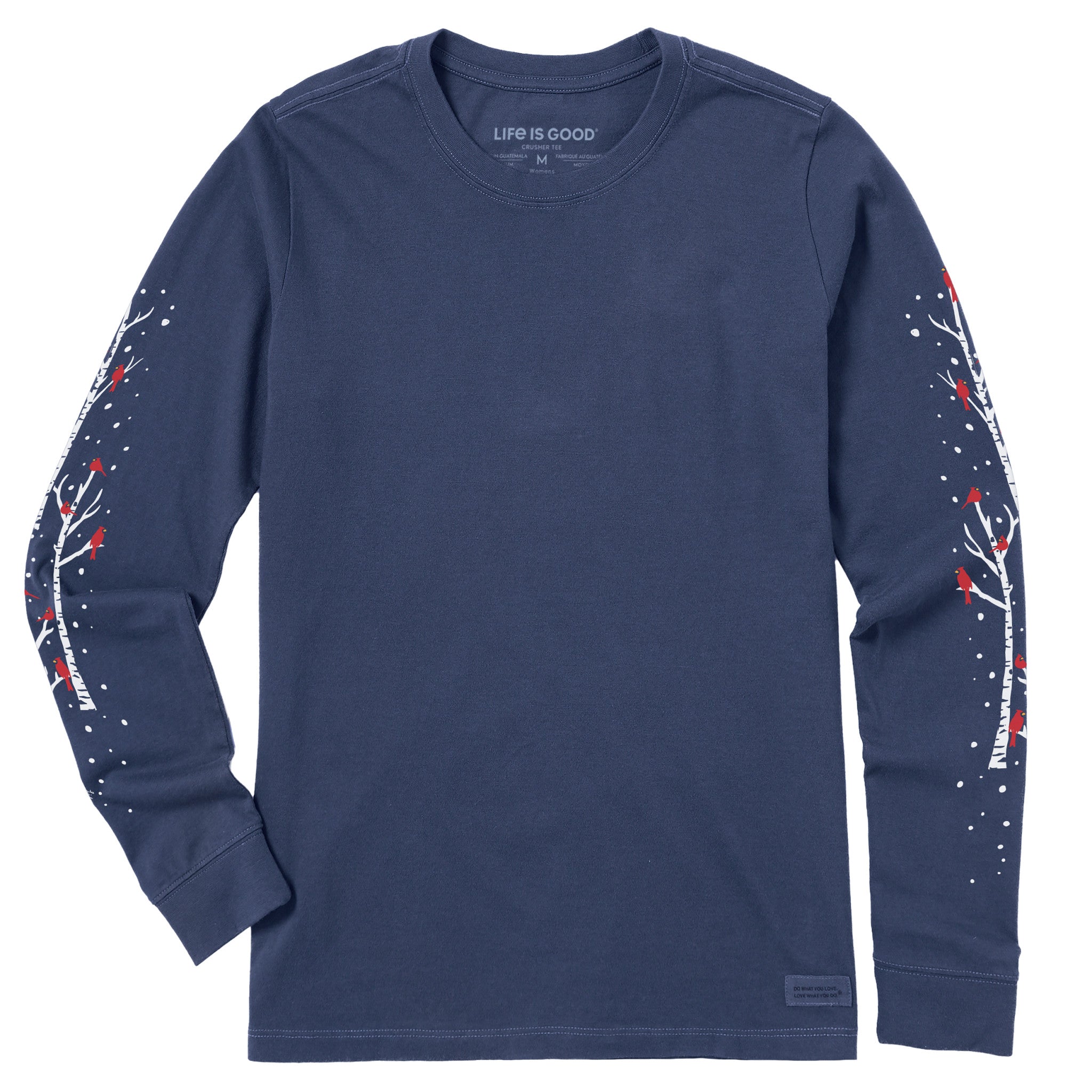 Women's Cardinal Birch Trees Long Sleeve Crusher Tee