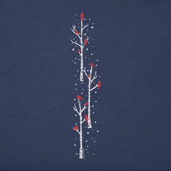 Women's Cardinal Birch Trees Long Sleeve Crusher Tee