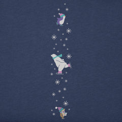 Kids Ice Skating Cuties Long Sleeve Crusher Tee