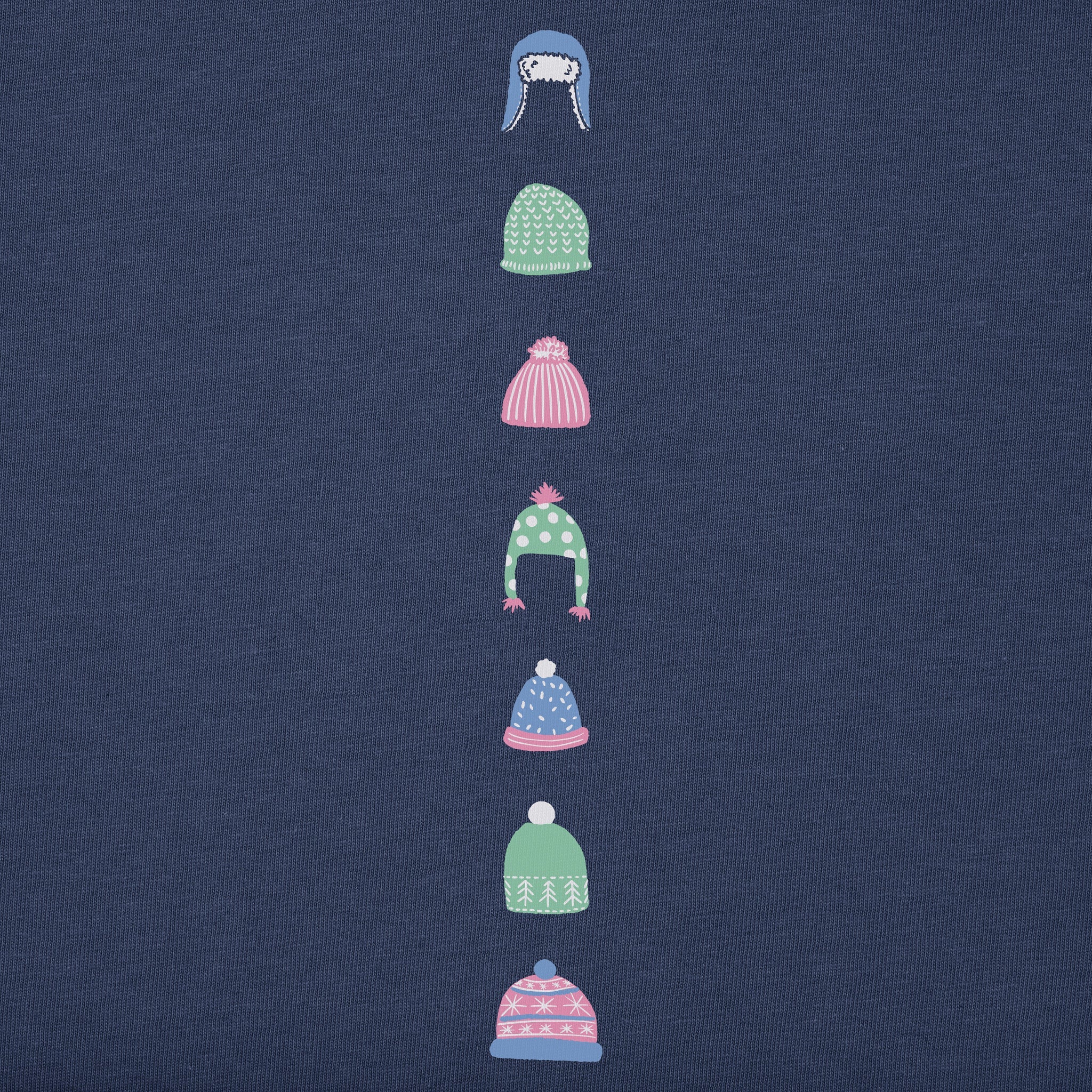 Kids Cool Beanie Hats Long Sleeve Crusher Tee