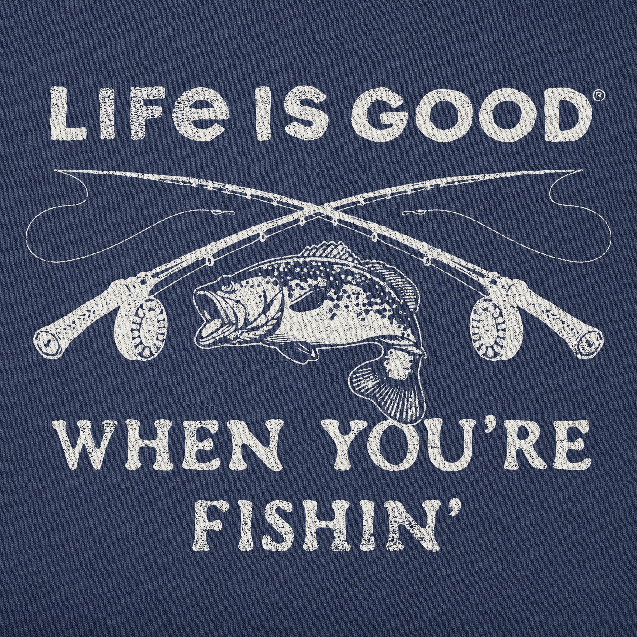 Kids Life is Good When You're Fishin' Short Sleeve Crusher Tee