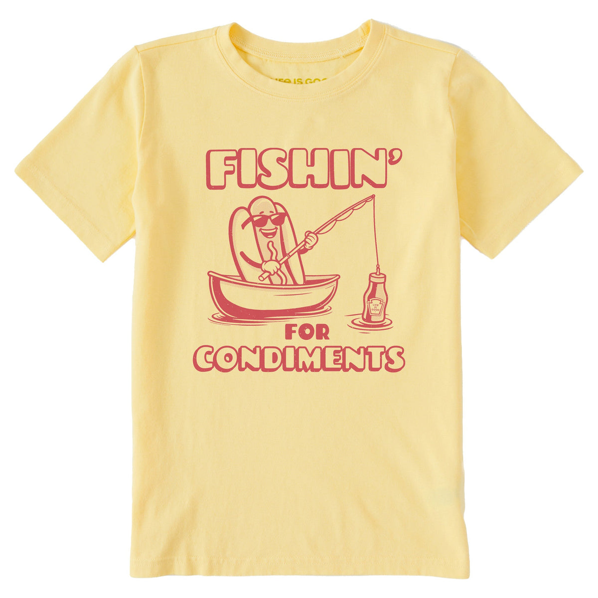 Kids Fishin' for Condiments Short Sleeve Crusher Tee