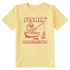 Kids Fishin' for Condiments Short Sleeve Crusher Tee