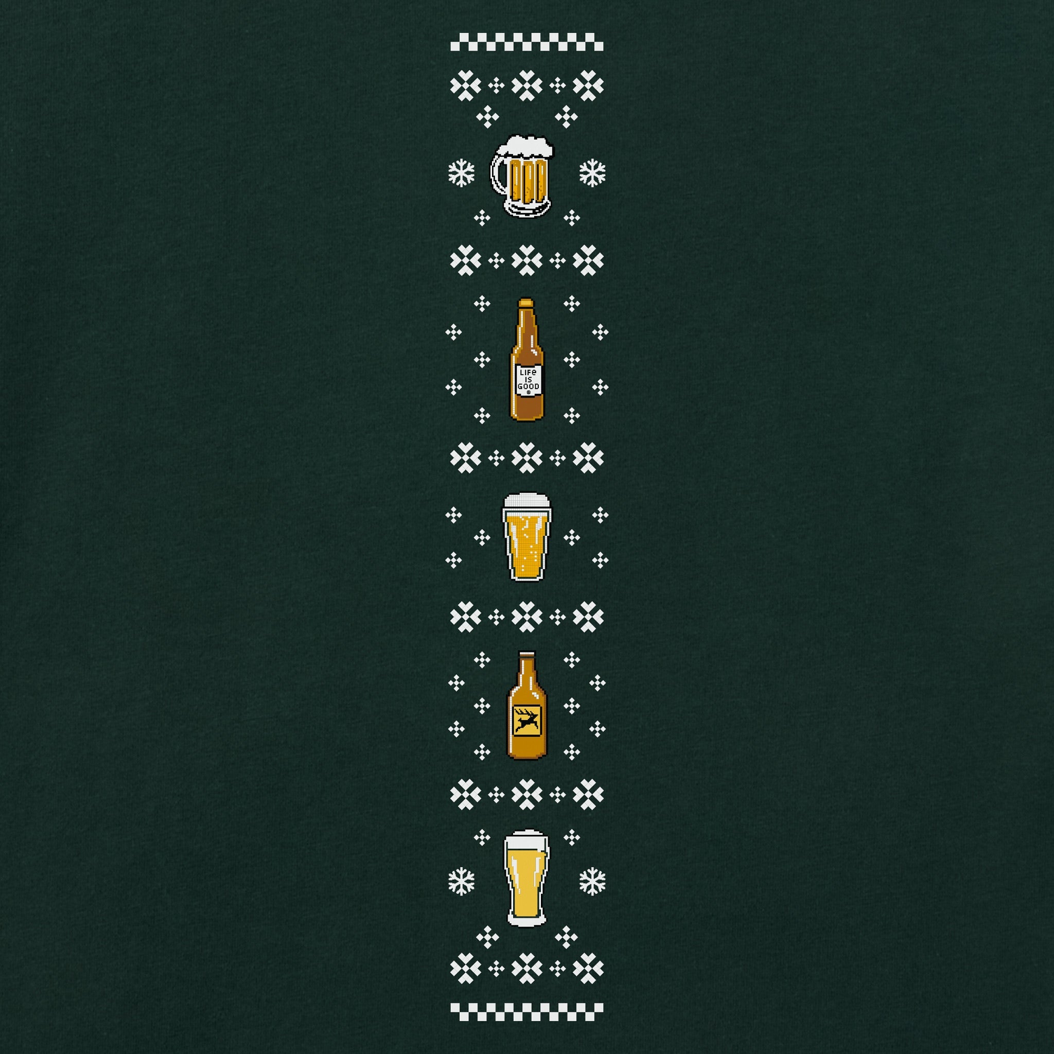 Men's Ugly Sweater Christmas Crafts Long Sleeve Crusher Tee