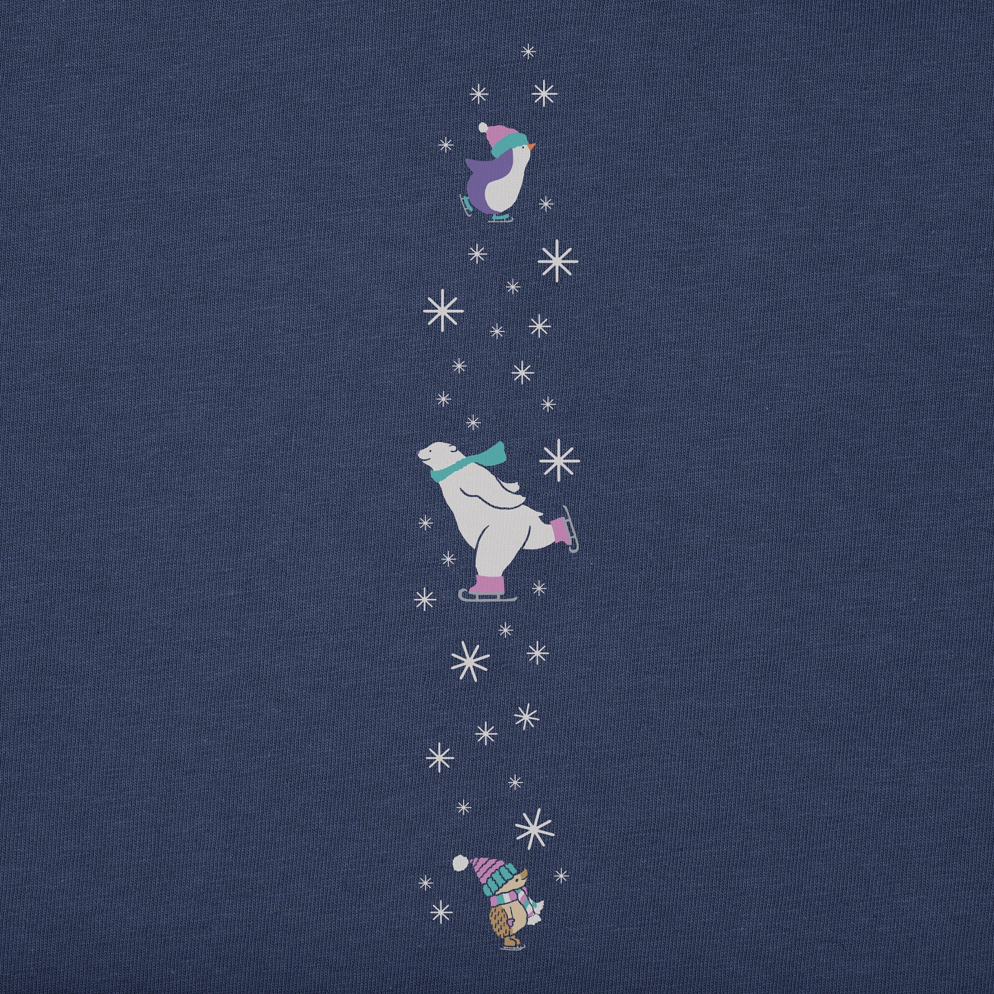 Toddler Ice Skating Cuties Long Sleeve Crusher Tee
