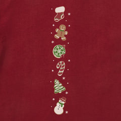 Women's Cookies for Santa Long Sleeve Crusher Vee