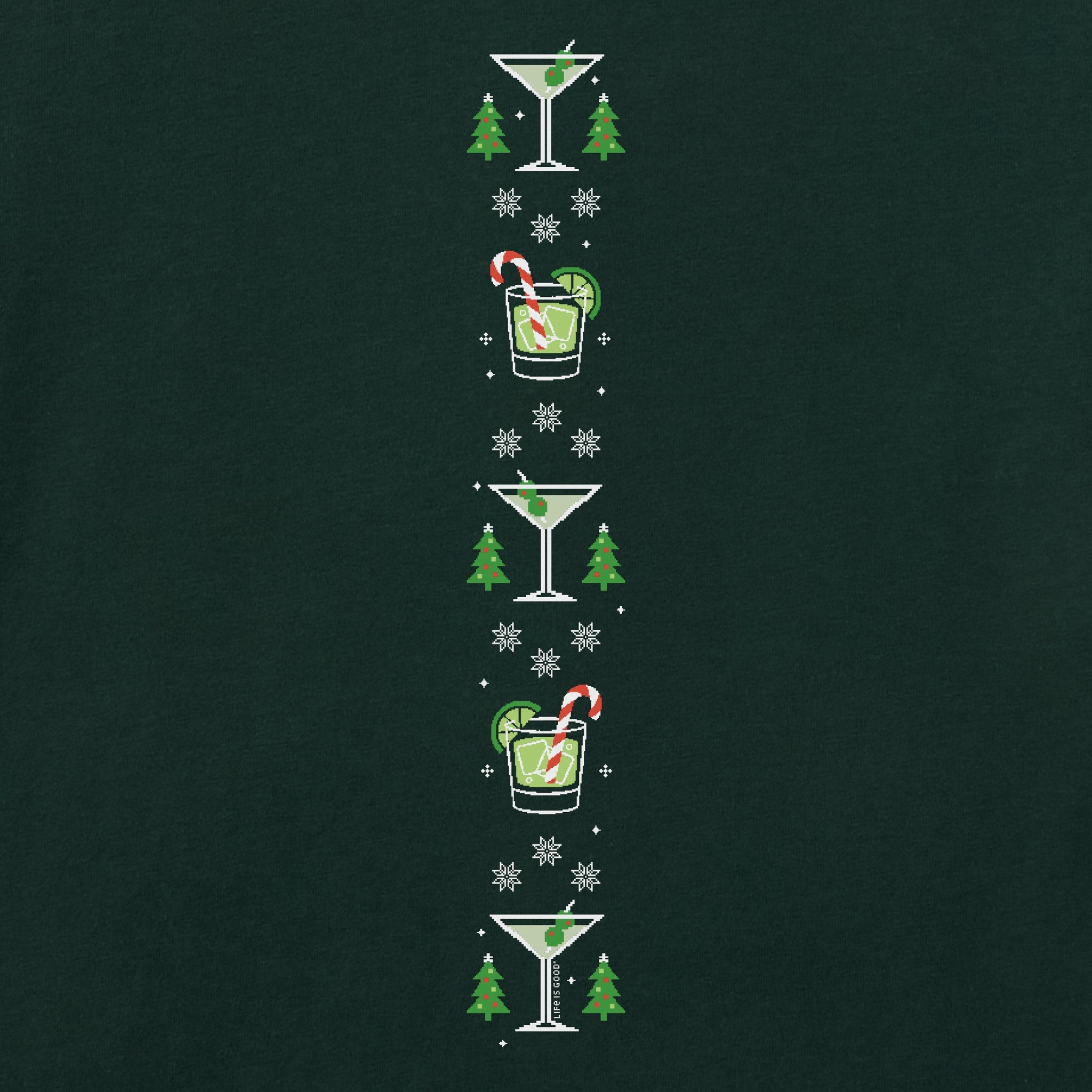 Women's Let the Holiday Fun Be Gin Long Sleeve Crusher Tee