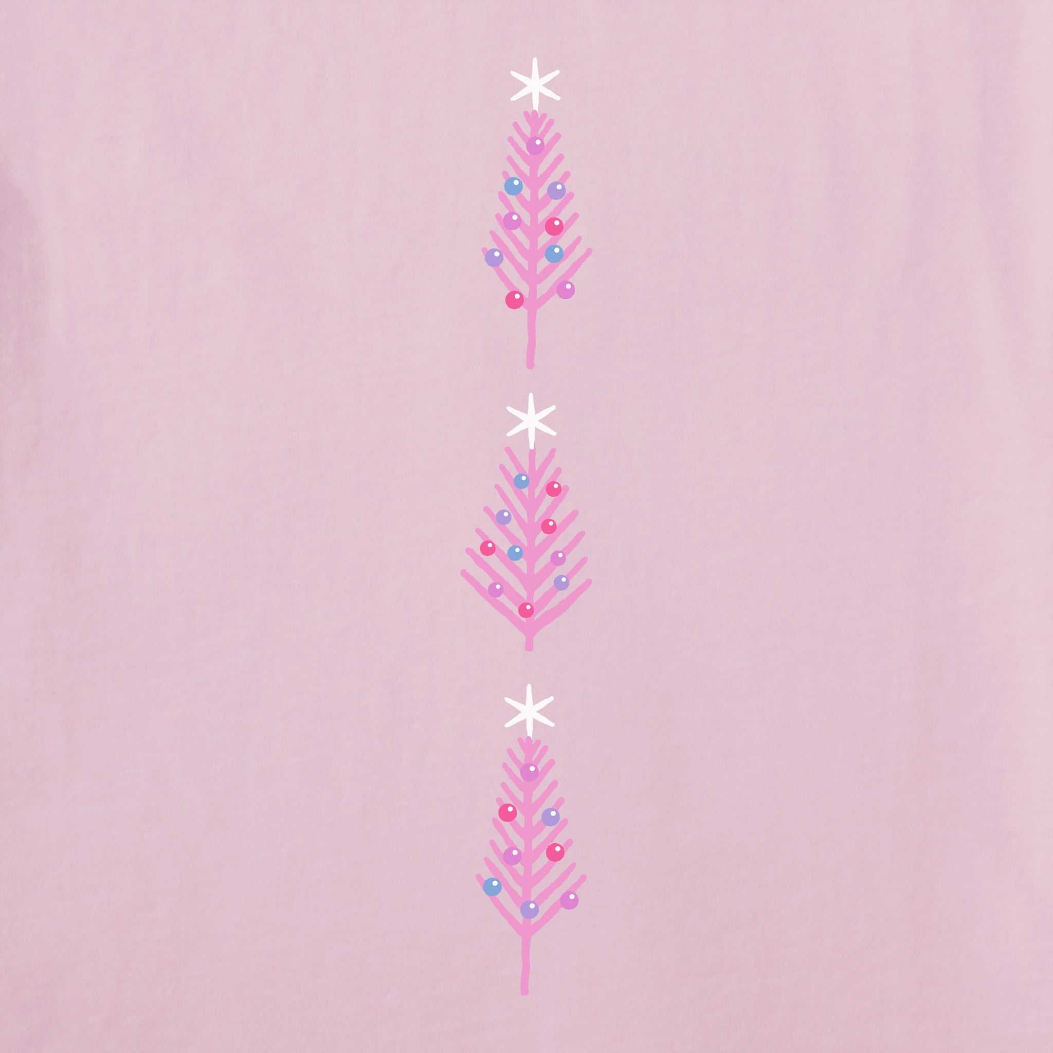 Women's Kitschy Christmas Trees Long Sleeve Crusher Tee