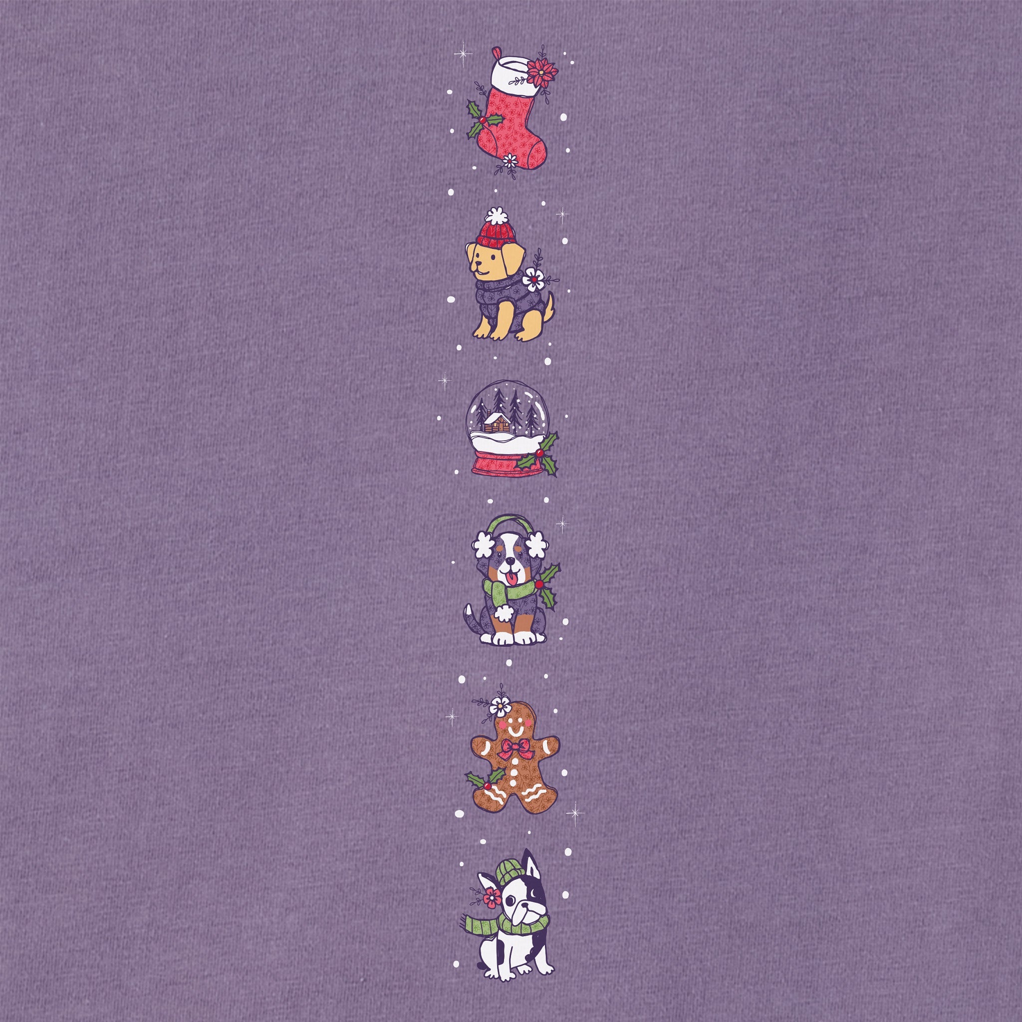 Women's Cute Holiday LIG Long Sleeve Crusher Tee