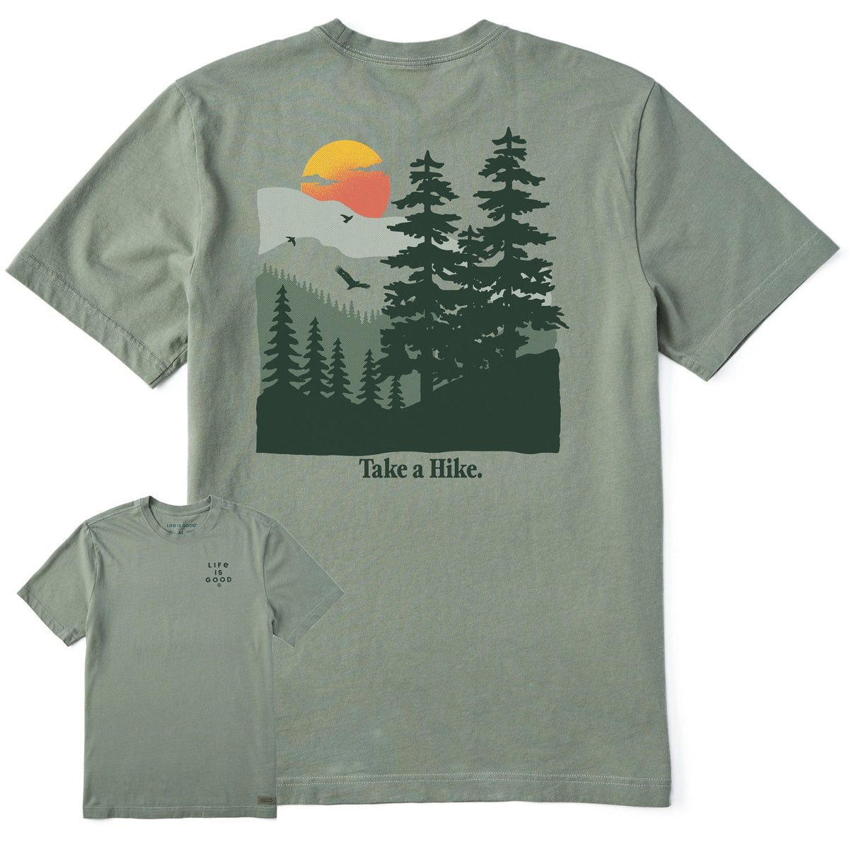 Men's Take a Hike Mountains Short Sleeve Crusher-LITE Tee