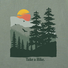 Men's Take a Hike Mountains Short Sleeve Crusher Tee