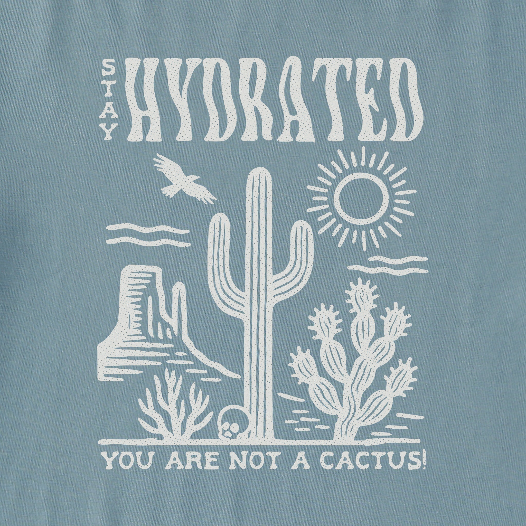 Men's Stay Hydrated Cactus Short Sleeve Crusher Tee