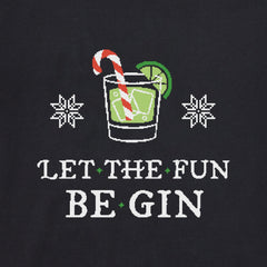 Women's Let the Holiday Fun Be Gin Long Sleeve Crusher Boxy Tee