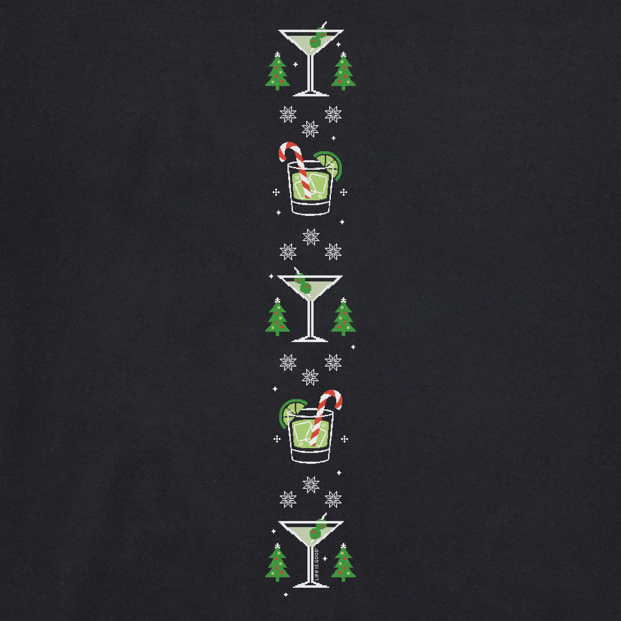Women's Let the Holiday Fun Be Gin Long Sleeve Crusher Boxy Tee