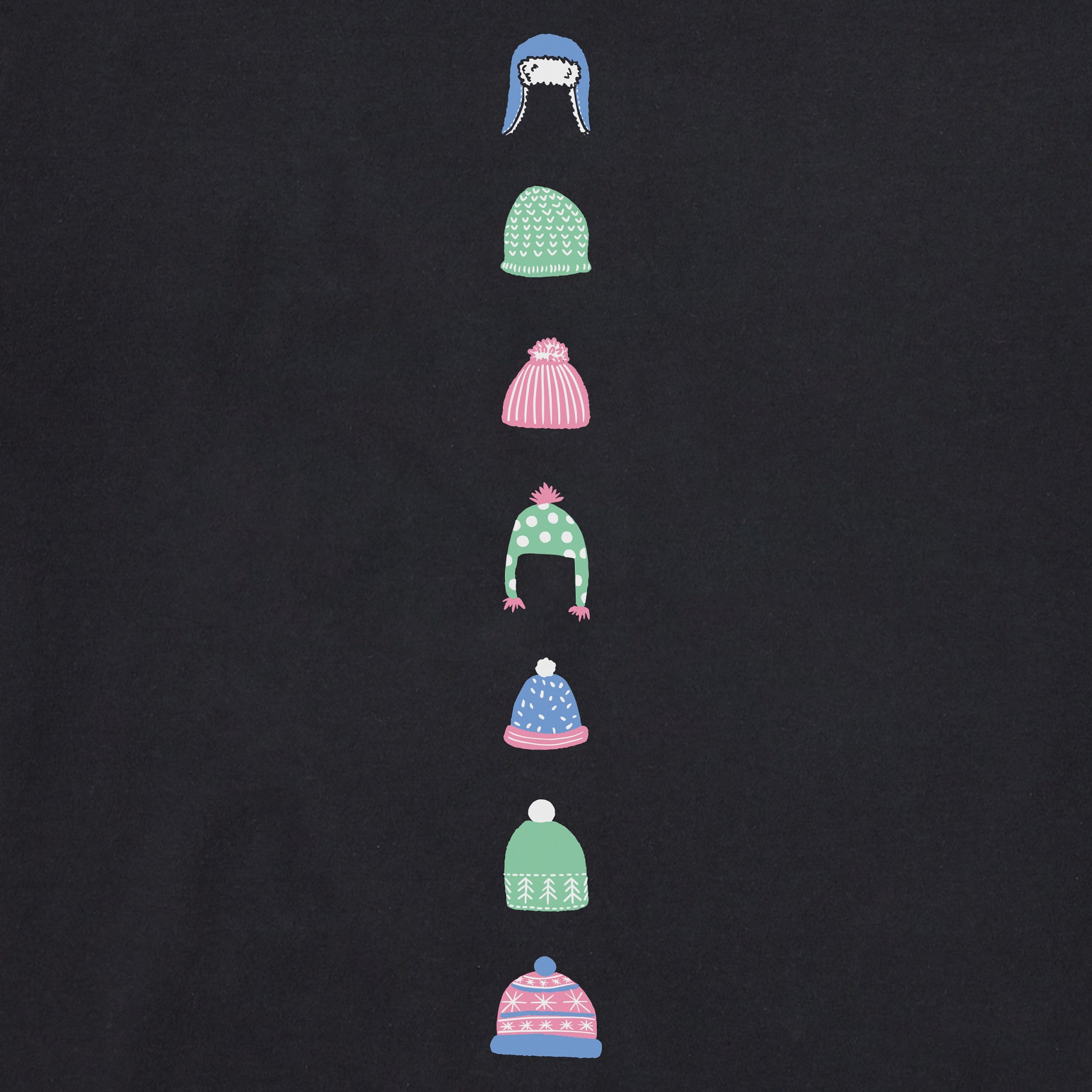 Women's Cool Beanie Hats Long Sleeve Crusher Boxy Tee