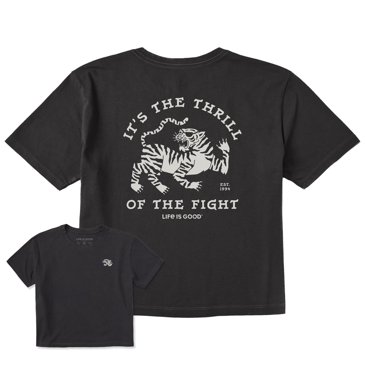 Women's It's the Thrill of the Fight Short Sleeve Crusher Boxy Tee