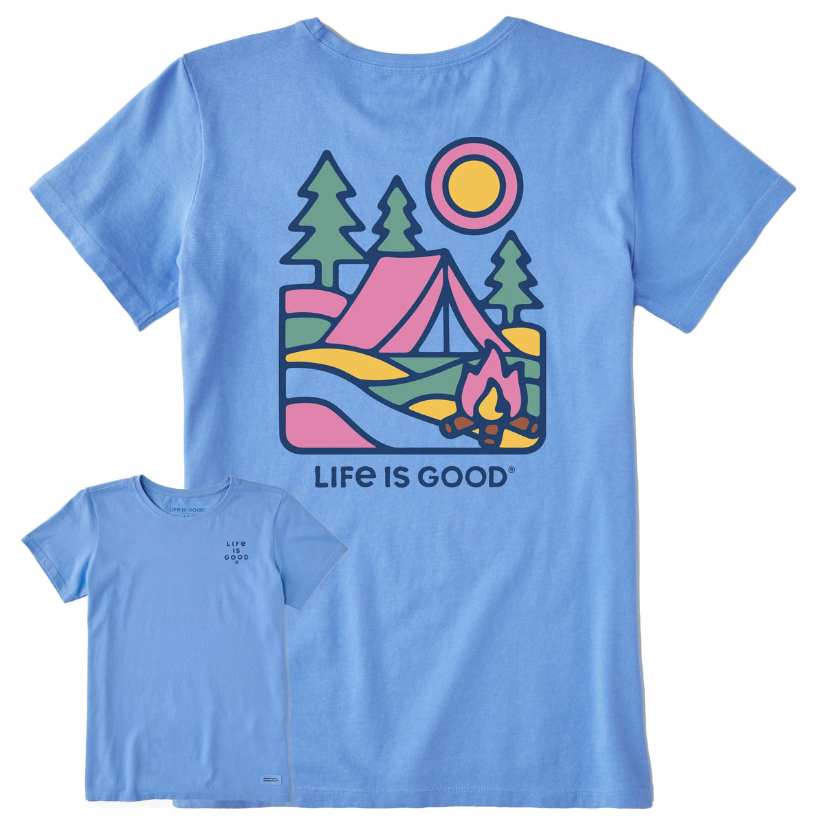 Women's Campfire Scene Short Sleeve Tee