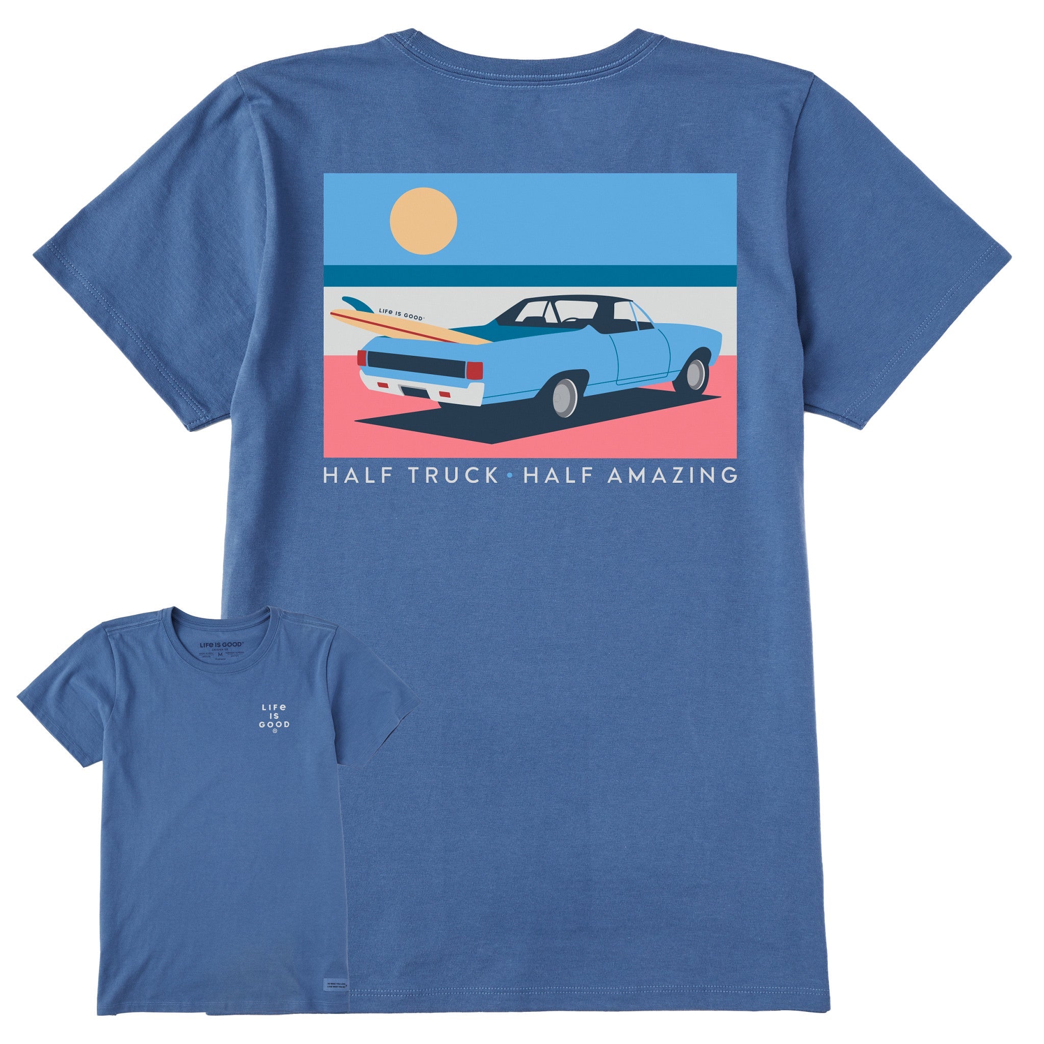 Women's Half Truck Half Amazing Short Sleeve Tee