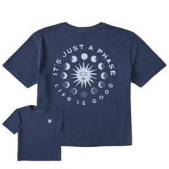 Women's Just a Phase Short Sleeve Crusher Boxy Tee