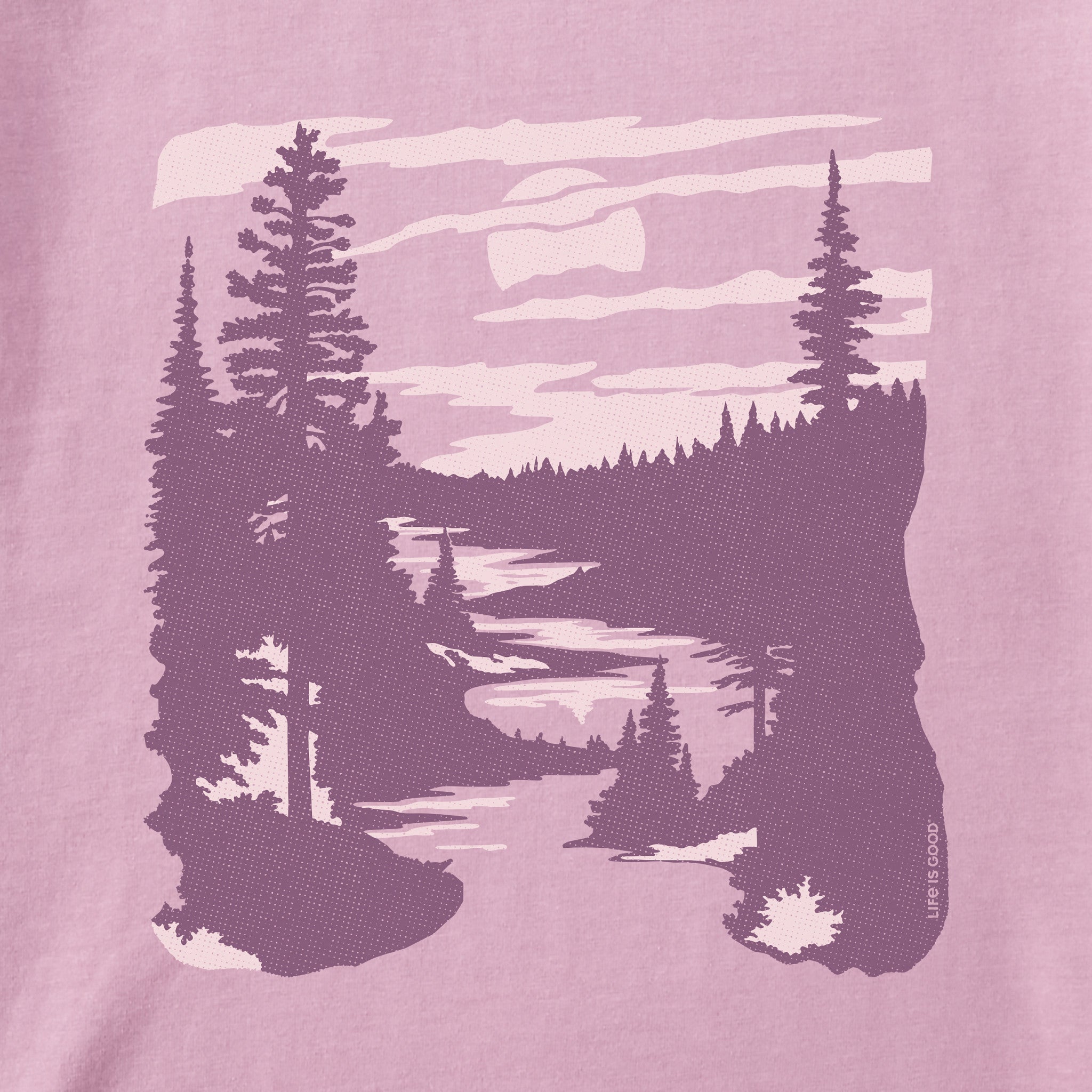 Women's A River Runs Through It Short Sleeve Crusher Boxy Tee